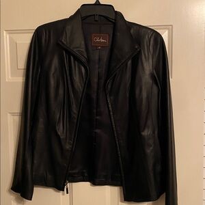 Cole Haan Lambskin Leather Jacket Petite